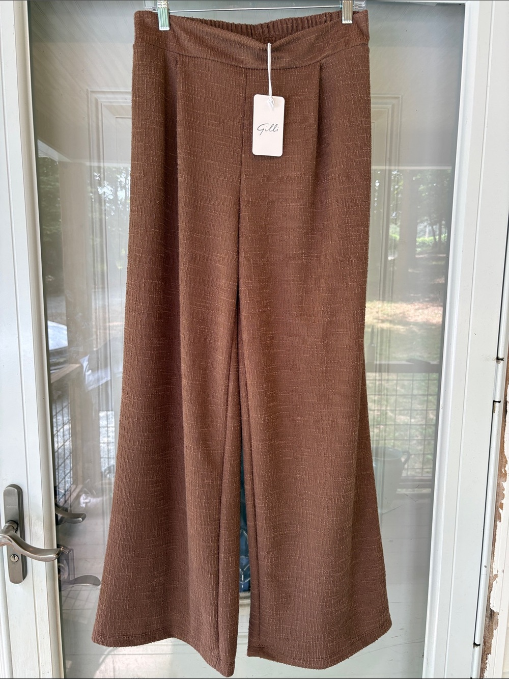 NWT Gilli Wide-Leg Pants in Chocolate Brown